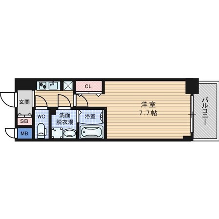 サムティ本町橋2MEDIUSの物件間取画像